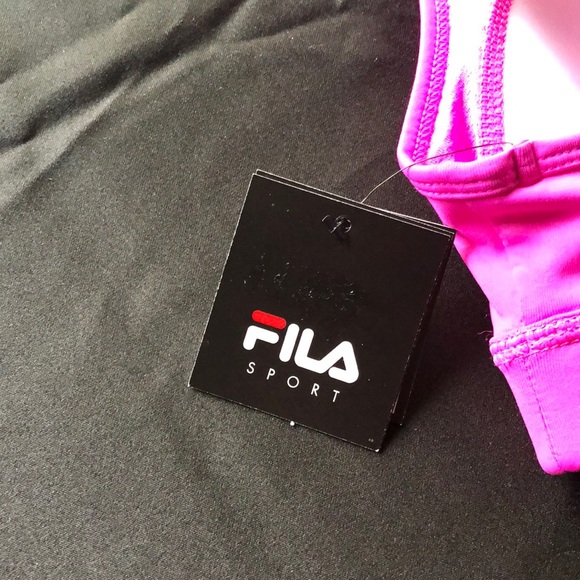 Fila Medium Support Hot Pink Sports Bra w/Medium Support.  Size Small  NWT - Picture 3 of 8